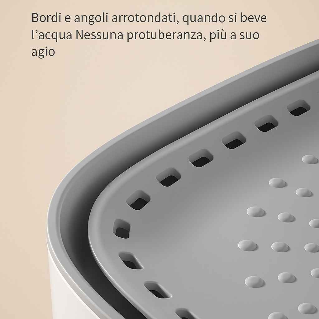 Fontanella Elettrica per Gatti 3L – Silenziosa e con Filtro a Ricircolo