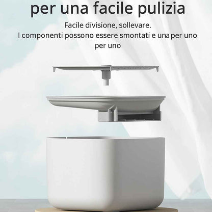 Fontanella Elettrica per Gatti 3L – Silenziosa e con Filtro a Ricircolo