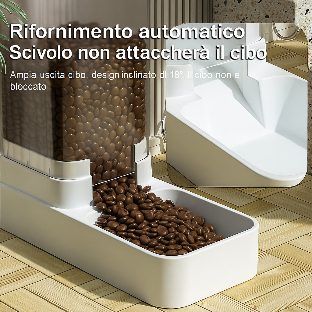 AquaFeeder Duo – Dispenser Automatico Cibo e Acqua per Gatti e Cani