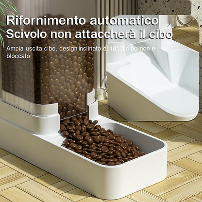 AquaFeeder Duo – Dispenser Automatico Cibo e Acqua per Gatti e Cani