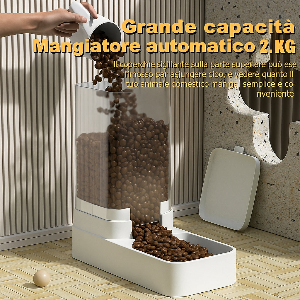 AquaFeeder Duo – Dispenser Automatico Cibo e Acqua per Gatti e Cani