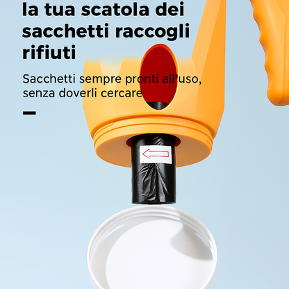 CleanScoop – Paletta per Lettiera con Contenitore Integrato e Sacchetti Inclusi