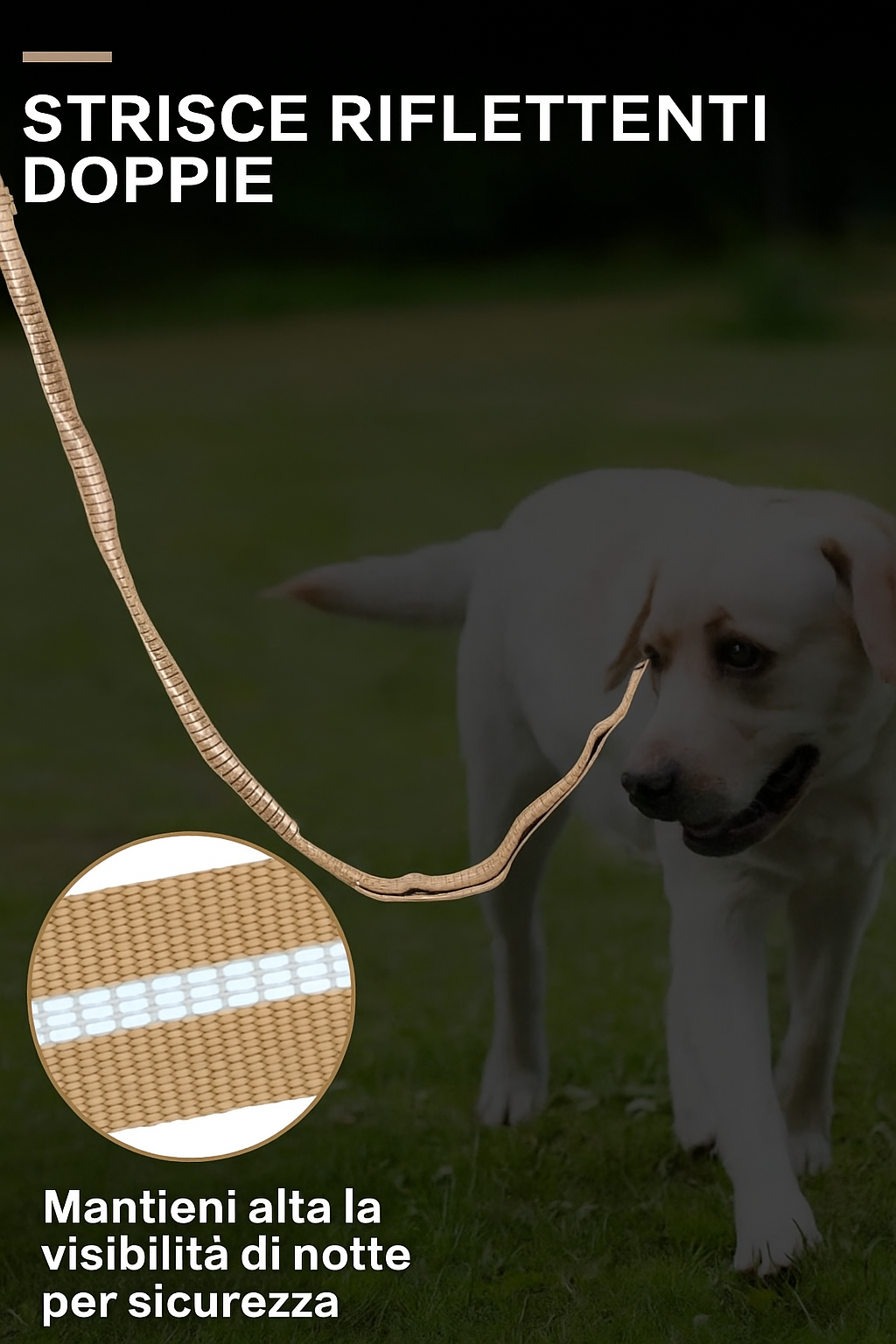 BungeeGuard – Guinzaglio Ammortizzante Riflettente per Cani Attivi