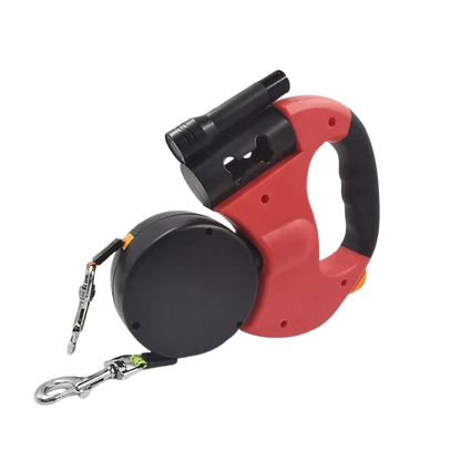 TwinLite – Guinzaglio Retrattile Doppio con Luci per Cani e Gatti