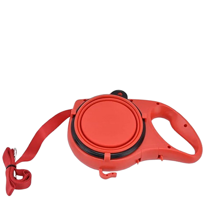 HydroLead – Guinzaglio con Ciotola Pieghevole e Dispenser Integrato