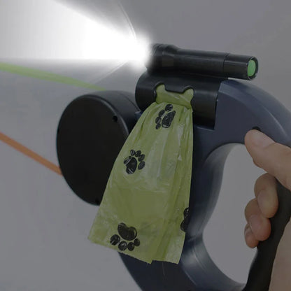 TwinLite – Guinzaglio Retrattile Doppio con Luci per Cani e Gatti