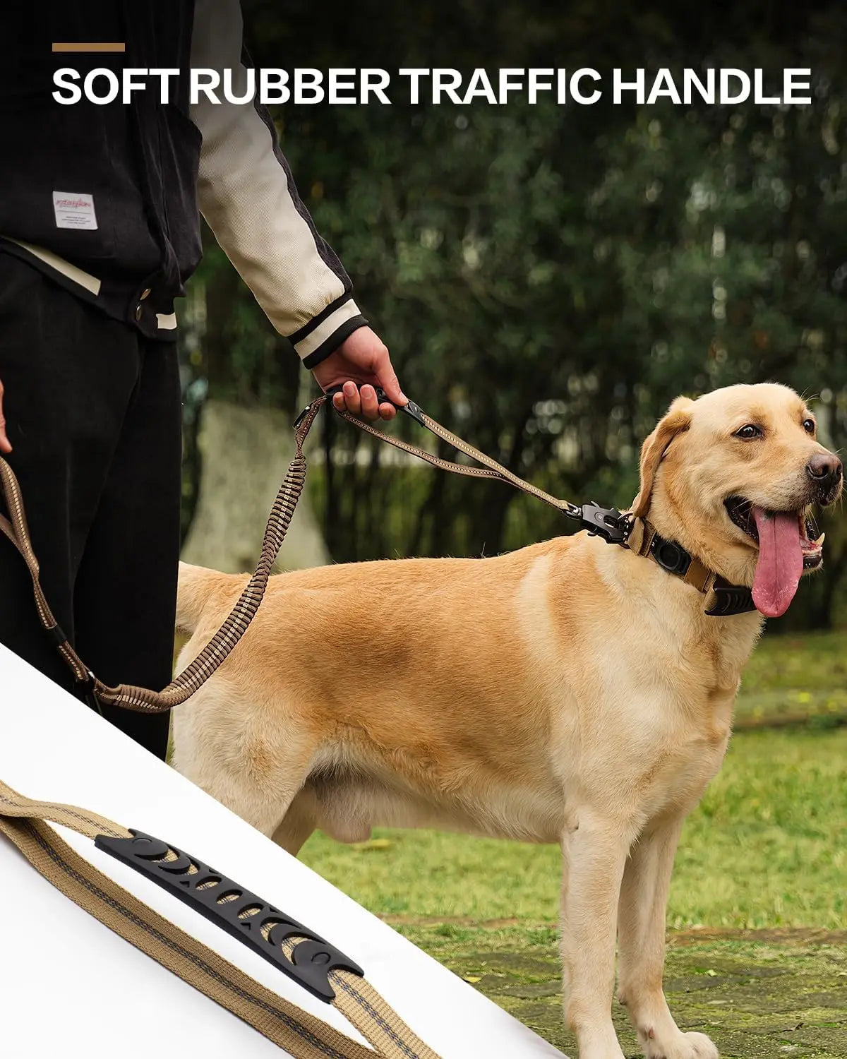 BungeeGuard – Guinzaglio Ammortizzante Riflettente per Cani Attivi