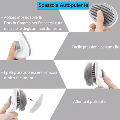 AutoPelo – Spazzola Autopulente per Gatti e Cani